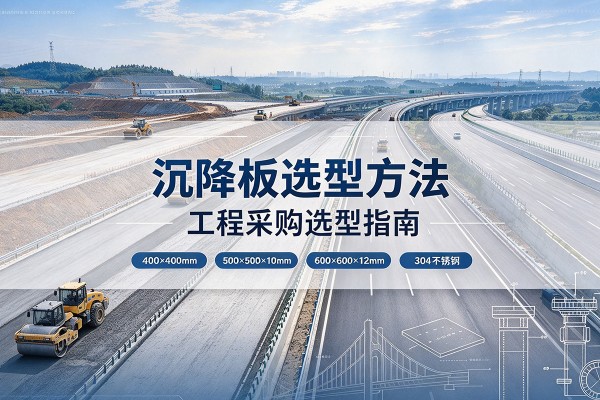 麦盖提沉降板选择方法