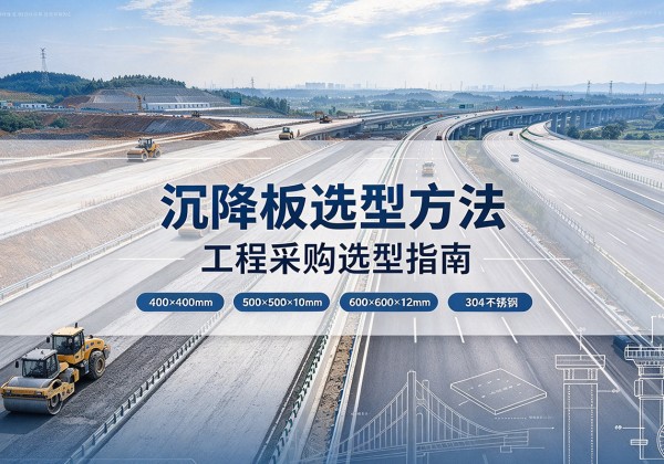 麦盖提沉降板选择方法
